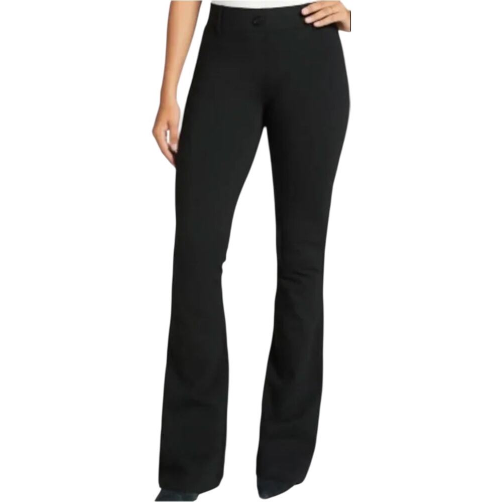 Betabrand Classic Dress Pant Yoga Pants Bootcut Flare High Rise Stretch Black 1X